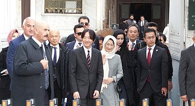 İstanbul- Japonya Veliaht Prens ve Prensesi, Ayasofya Camii'ni ziyaret etti