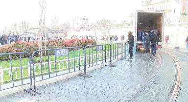 İstanbul - Taksim'de yılbaşı hazırlıkları
