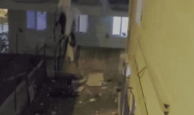 İstanbul- Ümraniye'de patlama; binada hasar oluştu-1