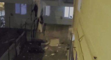 İstanbul- Ümraniye'de patlama; binada hasar oluştu-1