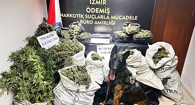 İzmir'de 38 kilo 750 gram esrar ele geçirildi