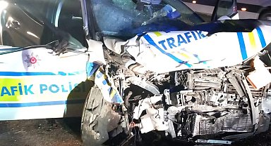 Kahramanmaraş'ta polis otomobili ile hafif ticari araç çarpıştı: 1 ölü, 2 yaralı
