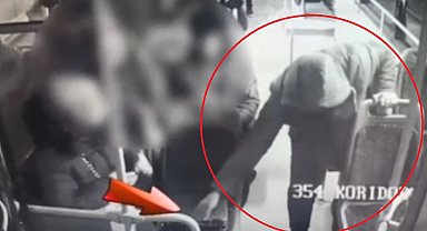 Kayseri'de özel halk otobüsündeki hırsızlık anı kamerada; şüpheli yakalandı