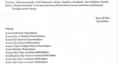 Kırşehir'de çiçek hastalığı görüldü; 13 köyde hayvan hareketi durduruldu
