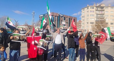 Kırşehir'de yaşayan Suriyelilerden kutlama