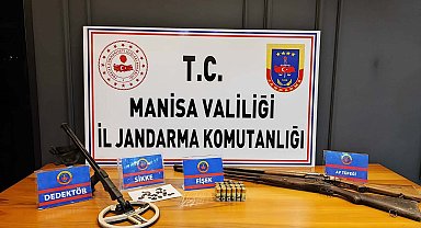 Manisa'da 23 adet sikke ele geçirildi