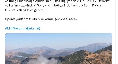 MSB: 21 terörist etkisiz hale getirildi