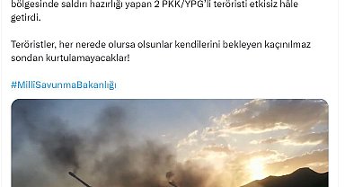 MSB: 4 terörist etkisiz hale getirildi