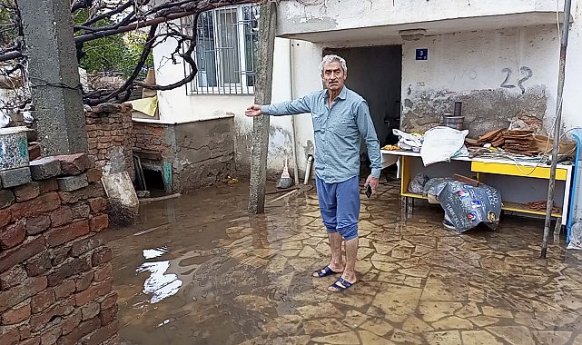 Nazilli'de sağanak; su basan bodrum kattaki aileyi ekipler kurtardı