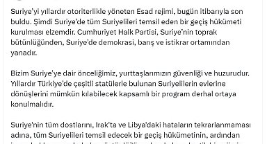 Özgür Özel: Suriyelilerin dönüşlerini mümkün kılabilecek bir program derhal ortaya konulmalı