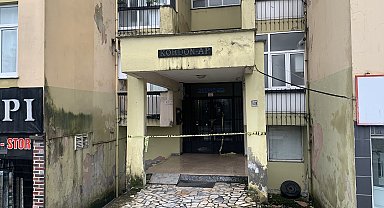 Rize'de tahliye edilen 8 katlı apartman mühürlendi