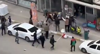 Şanlıurfa'da 'silahlı ve sopalı kavga' kamerada