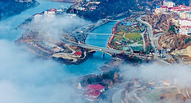 Sisin etkili olduğu Tunceli, dronla görüntülendi