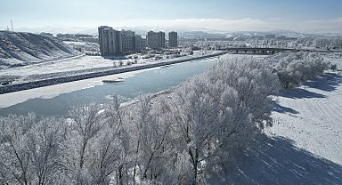 Sivas buz kesti, Kızılırmak Nehri kısmen dondu