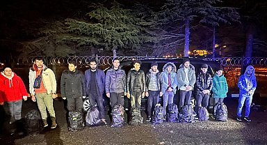 Tekirdağ'da 11 kaçak göçmen ile 1 organizatör yakalandı