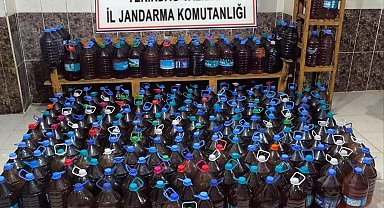 Tekirdağ'da 1300 litre sahte içki ele geçirildi