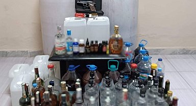 Tekirdağ'da 246 litre sahte içki ele geçirildi