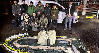 Tekirdağ'da 9 kaçak göçmen ile 2 organizatör yakalandı
