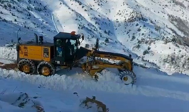Tunceli'de 65 köy yolu, kar nedeniyle ulaşıma kapandı