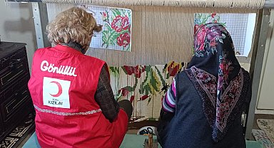 Türk Kızılay'dan Osmanlı saraylarını süsleyen 'Bardız kilimi' için proje