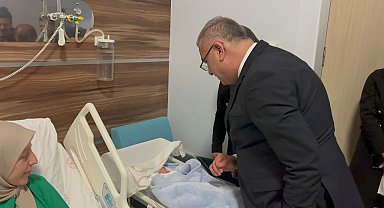 Çorum'da yeni yılın ilk bebeği 'Talha' oldu