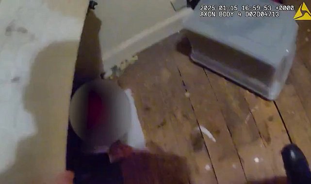 İngiltere'de polis hırsızlık şüphelisini yatağın altında saklanırken yakaladı