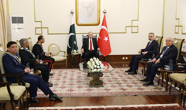 Cumhurbaşkanı Erdoğan, Pakistan kuvvet komutanlarını kabul etti