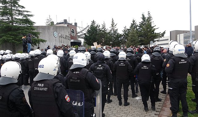 Kocaeli Üniversitesi'ndeki protestoda 6 kişi gözaltına alındı