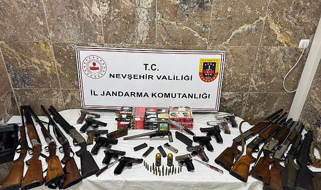 Nevşehir'de yasa dışı silah ticareti operasyonu; 15 gözaltı