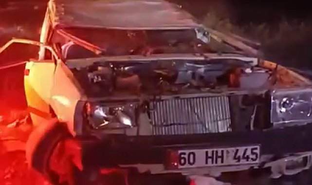 Otomobilin takla attığı kaza kamerada