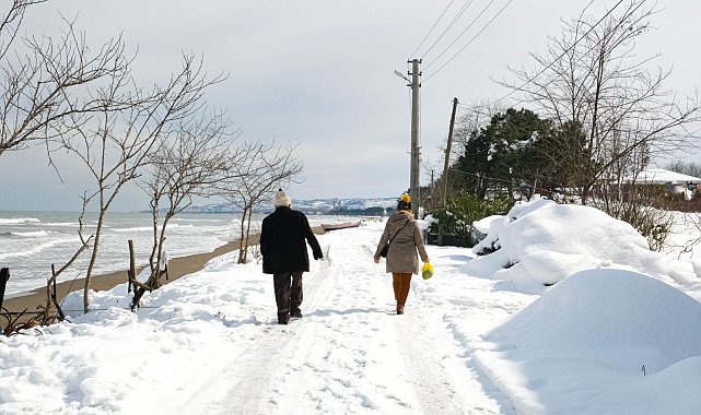 Samsun'da kar yağışı nedeniyle 3 ilçede eğitime ara verildi