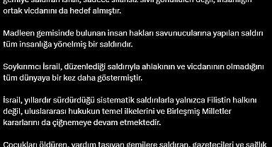 Adalet Bakanı Tunç: Katil İsrail, bir kez daha hukuk tanımazlığını gözler önüne sermiştir