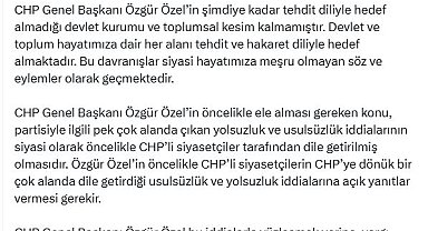 AK Parti'li Çelik: Özgür Özel'in Cumhurbaşkanımıza dönük kullandığı dili şiddetle kınıyoruz