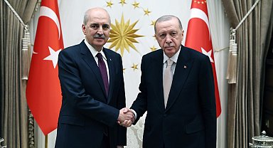 Cumhurbaşkanı Erdoğan, TBMM Başkanı Kurtulmuş'u kabul etti