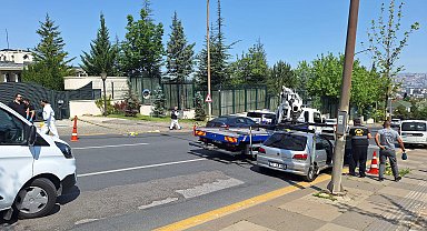 Dışişleri konutu önündeki silahlı kavgaya korumalardan müdahale