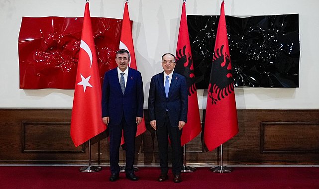 Cumhurbaşkanı Yardımcısı Yılmaz, Arnavutluk Cumhurbaşkanı Begaj ile görüştü