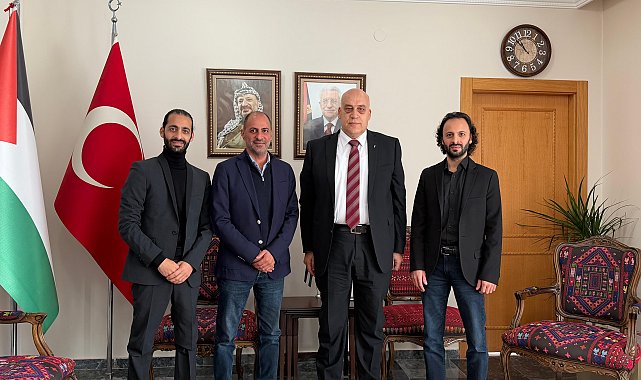 'Le Trio Joubran' müzik grubu, Filistin Ankara Büyükelçisi Jaish'i ziyaret etti