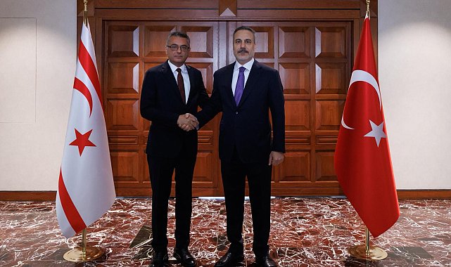 Bakan Fidan, KKTC Cumhurbaşkanı Erhürman ile bir araya geldi