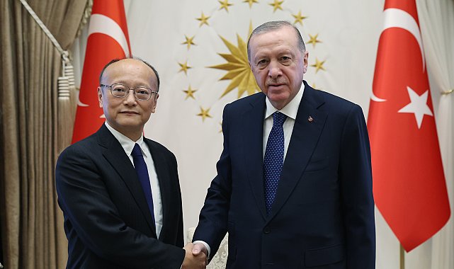 Cumhurbaşkanı Erdoğan, Asya Kalkınma Bankası Başkanı Kanda'yı kabul etti