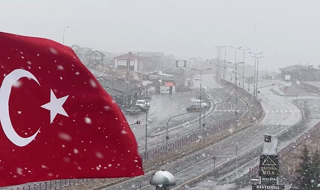 Erciyes'te kar yağışı