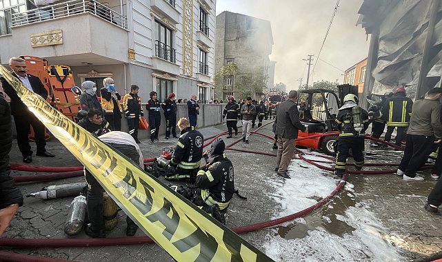 Kocaeli'de depo yangını