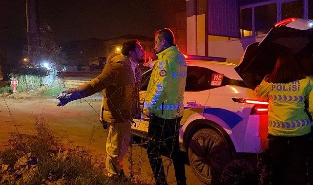 Alkollü motosiklet sürücüsünün polise direnen arkadaşı gözaltına alındı