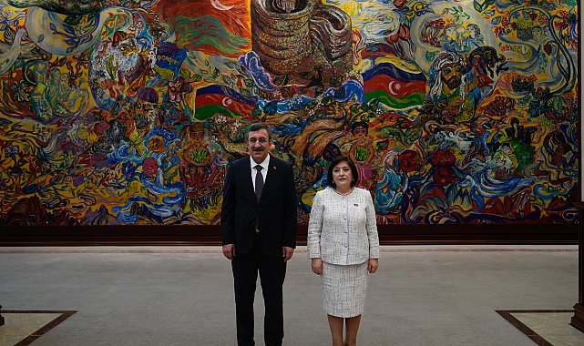 Cumhurbaşkanı Yardımcısı Yılmaz, Azerbaycan Milli Meclis Başkanı Gafarova ile görüştü