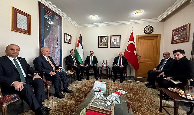 Destici'den Filistin'in Ankara Büyükelçiliği'ne hayırlı olsun ziyareti