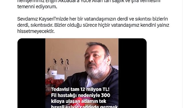 DHA'nın haberi sonrası fil hastası babaya yardım eli