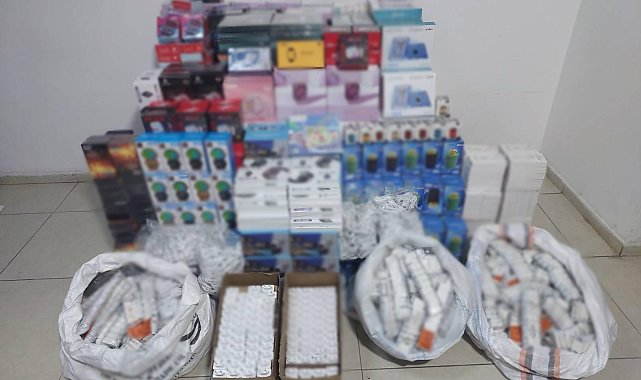 Gaziantep'te 1 milyon 350 bin TL'lik kaçak elektronik eşya ele geçirildi