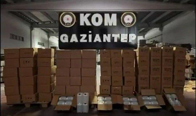 Gaziantep'te 4 bin 520 litre etil alkol ele geçirildi