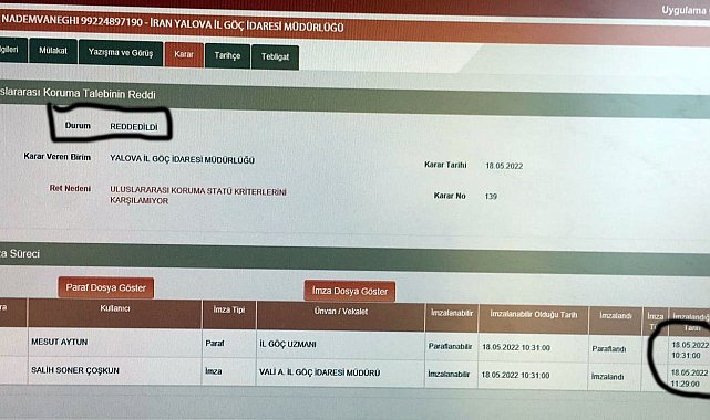 Görevden uzaklaştırılan Yalova İl Göç İdaresi Müdürünün 'usulsüz mülakat' mesajları ortaya çıktı