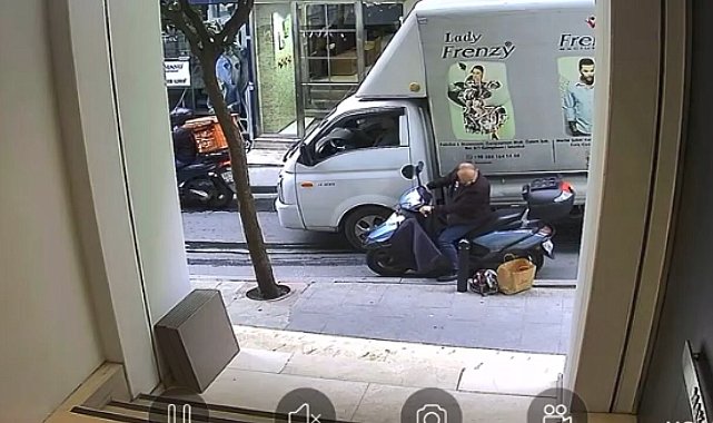 İstanbul - Şişli'de taşlama makinesi hırsızlığı kamerada