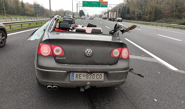 Otoyolda otomobil çekiciye çarptı; 1 ölü, 1 yaralı